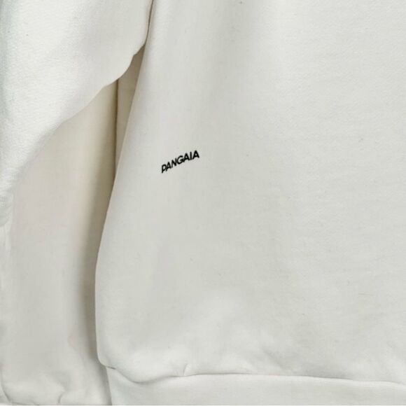 Pangaia Womens 365 Midweight Crewneck Organic Sweatshirt in Off-White Size Large - Picture 6 of 11